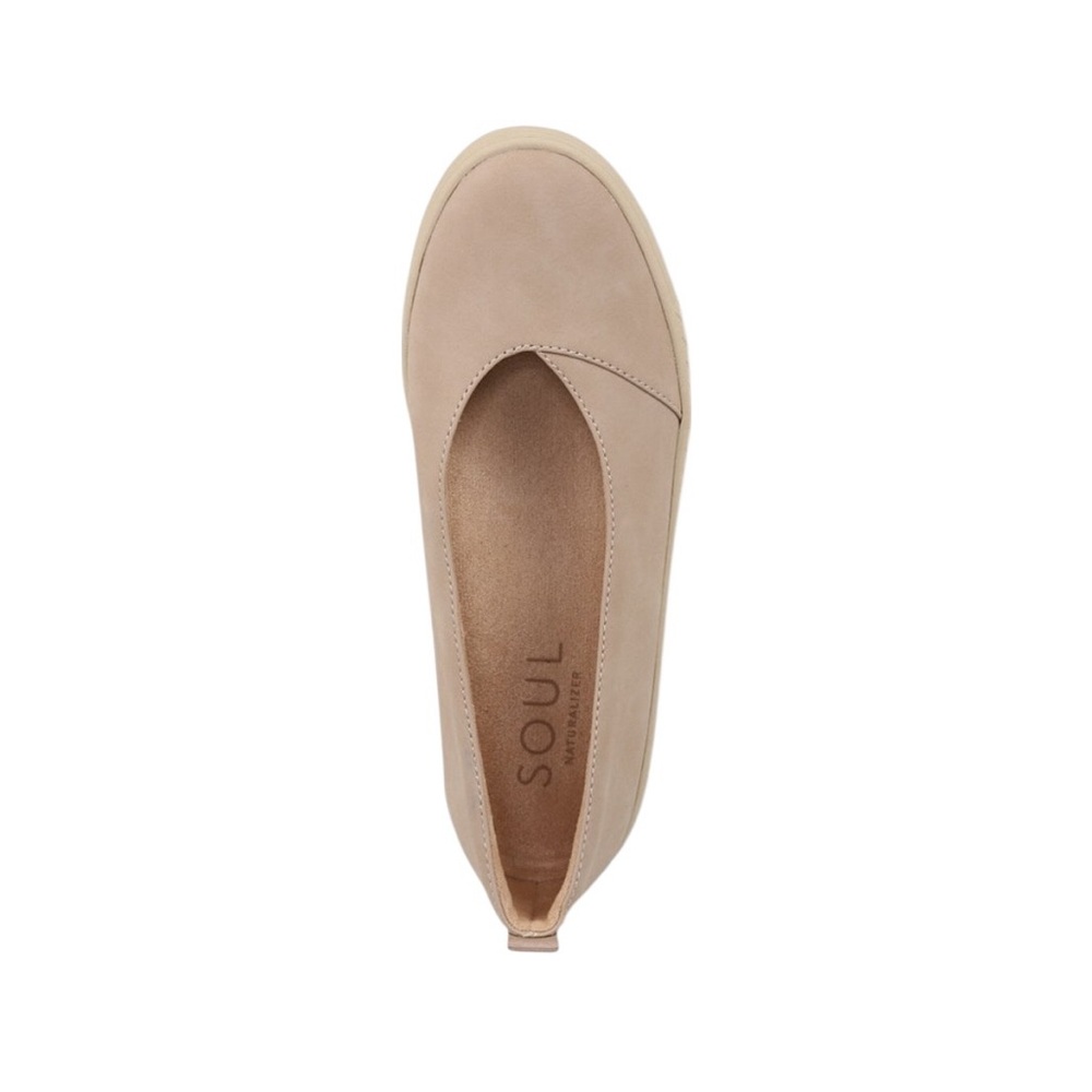 ••NWOT Naturalizer Women’s SOUL NEELA SLIP ON Flats Size 8 Arch Support Beige